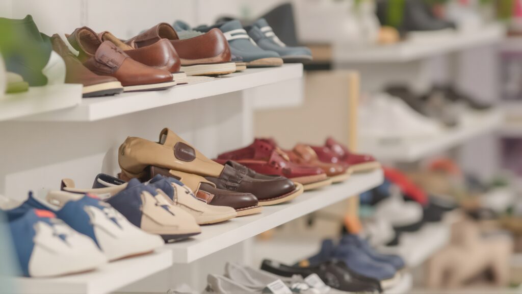 shoes in shop
