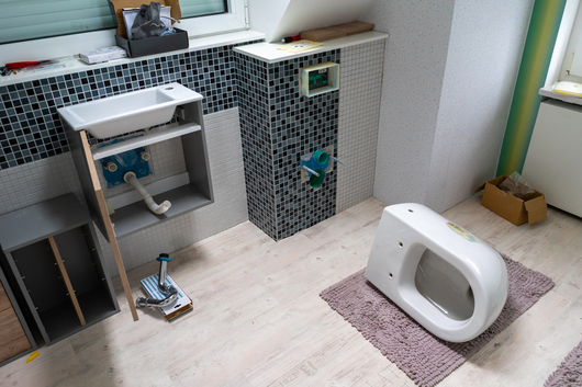 Bathroom will be renovated with toilet and sink