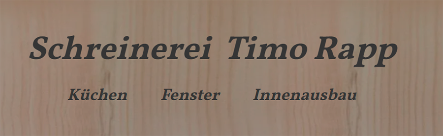 Schreinerei Timo Rapp